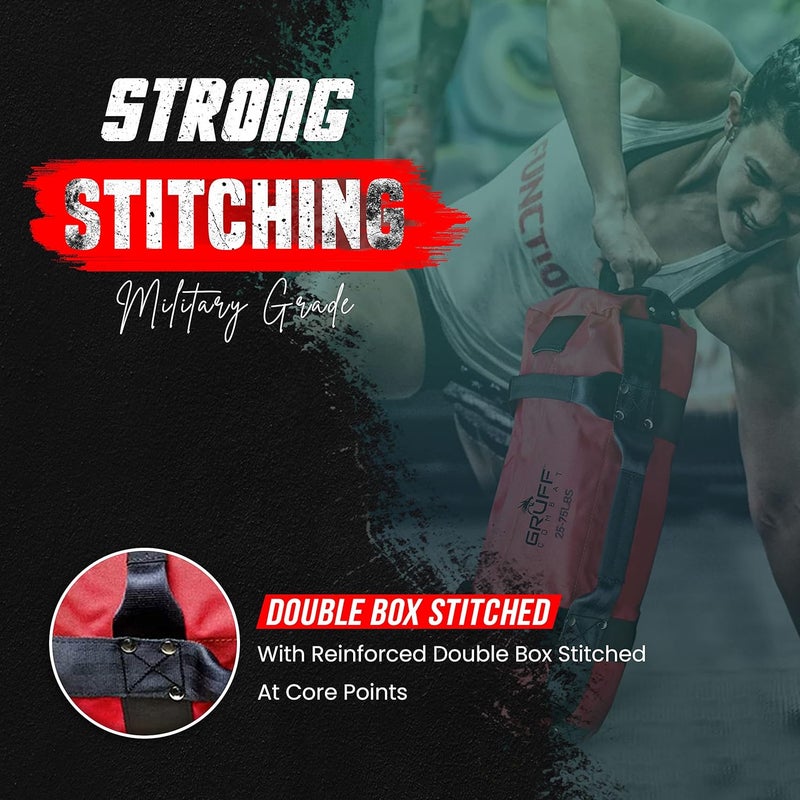 Gruff Combat Fitness Sandbags Duffle Sandbag Strength Training Cross Training Adjustable Workout Weights Workout Equipment for Home Gym - Image 4